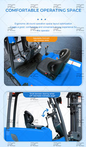 מלגזה חשמלי קטן מלגזה מיני בפנים ובחוץ שטח קשים בשימוש מלגזה משאית יד שנייה מזלג משאית - Product Image 6