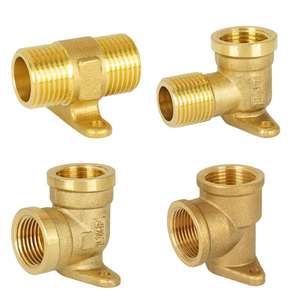 Codo de 90 Grados de Cobre con Rosca Interna de 4 Puntos para Instalación Directa de Tuberías de Agua, Tuberías de Cobre de 6 Puntos para Superficies de Pared - Product Image 1