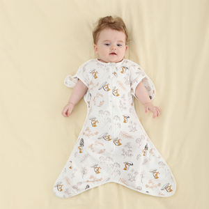 Sacos de Dormir para Bebés Recién Nacidos, de Algodón de Bambú, con Mangas Desmontables y Doble Cremallera, Venta al Por Mayor - Product Image 5