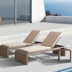 Chaises longues et transats en rotin PE pour hôtels et piscines, vente en gros d'usine - Product Image 2