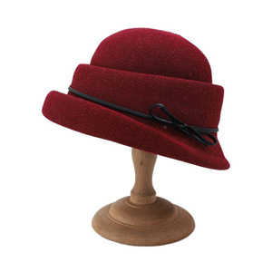 Sombrero de copa negro estilo Hepburn francés para mujer, para otoño e invierno, con un toque de alta clase, como un sombrero de dama joven. - Product Image 6