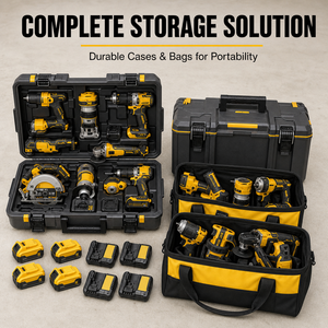 Kit combiné d'outils électriques sans fil à rendement élevé (ROI élevé) – Ensemble d'outils électriques multifonctionnels pour entrepreneurs professionnels et <span class=keywords><strong>location</strong></span> - Product Image 2