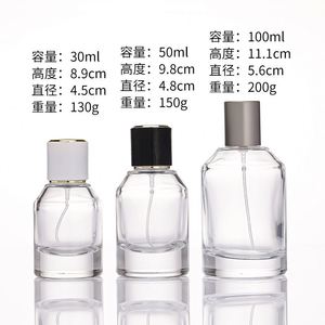ขวดน้ำหอมใสแบบพกพาใหม่ล่าสุด ขนาด 30 มล. 50 มล. 100 มล. ขวดแก้วแบบพ่นพร้อมหัวปั๊ม  รับสกรีนโลโก้ บรรจุภัณฑ์แบบเติมได้  รับผลิตตามแบบ - Product Image 2