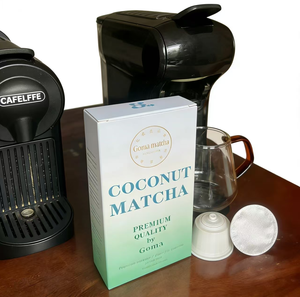 ซุปเปอร์ฟู้ด กาแฟมัทฉะออร์แกนิกแบบแคปซูล ใช้ได้กับเครื่องชงกาแฟ Keurig K-Cup  แอล-ธีอะนีนสูง เกรดพิธีกรรม บรรจุ 12 แคปซูลต่อกล่อง - Product Image 4