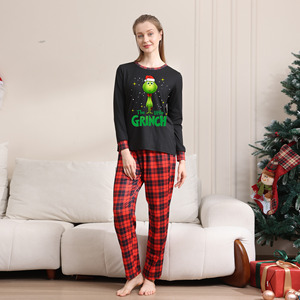 2026 Christmas <strong>Pyjamas</strong> for <strong>Women</strong> Cotton Long Sleeve Winter Lounge Set <strong>Xmas</strong> Cartoon Printed Comfortable Nightwear for Summer - Product Image 3