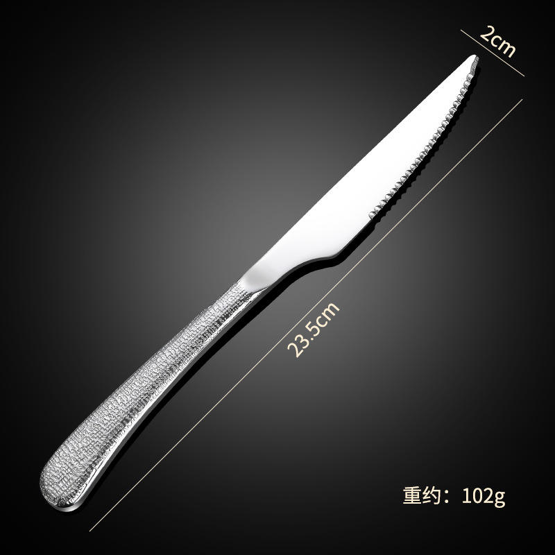 420 steel diamond-patterned steak knife