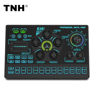 TNH SX91 <span class=keywords><strong>Interface</strong></span> <span class=keywords><strong>audio</strong></span> professionnelle pour carte son en direct avec fonction d'annulation du bruit à effets multiples pour la diffusion en direct - Product Image 1