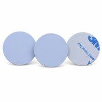 بطاقة RFID NFC صغيرة مستديرة 25 مم ذاتية اللصق، شريحة PVC ISO 14443A بتردد 13.56 ميجاهرتز، بطاقة أعمال لأنظمة الوصول في الفنادق، مقاومة للماء