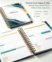 Services d'impression de carnets à spirale : carnet de planification à couverture rigide en PP/PVC avec reliure spirale pour promotion