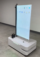 Robot publicitaire mobile intelligent HUIXING AD-BOT 01 avec écran LED transparent 1920x1080, évitement d'obstacles, autonome