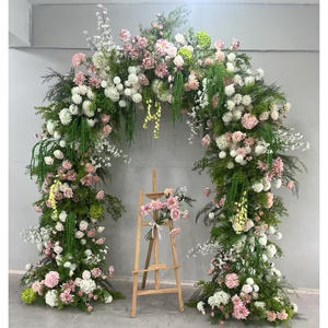 Wedding <b>Arch</b> Flowers Decor Silk Flower <b>Arch</b> <b>Decoration</b> Wed Arrangement Artificial Flowers <b>Arch</b> Backdrop Wall Party Supplies - Product Image 1