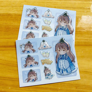 Anime personalizado 32Mm claro niños epoxi <span class=keywords><strong>3D</strong></span> pegatinas globo ocular tela epoxi pegatinas hoja para Iphone - Product Image 4