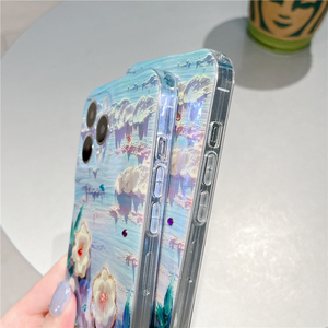 Vente en gros avec étui pour <span class=keywords><strong>iPhone</strong></span> 15 14 <span class=keywords><strong>13</strong></span> Pro Max Case Art pour fille femme Transparent TPU Bumper Clear Phone Case Conçu Full Inch - Product Image 4