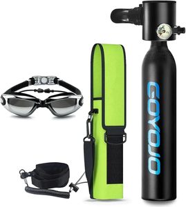 Produit d'origine authentique GOYOJO, mini-bouteille de plongée de 0,5 L, cylindre d'oxygène portable avec lunettes de plongée pour la respiration sous-marine, 5 à - Product Image 1