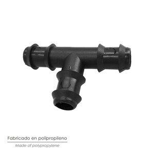 Raccordo a T semplice per tubi di irrigazione a goccia Ø 16 mm. Confezione da 100 Pezzi - Product Image 4