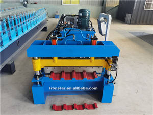 <span class=keywords><strong>PPGI</strong></span> GI Çelik Saclar için Özelleştirilebilir Metal Çatı Paneli Rulo Şekillendirme Makinesi 0.3 0.8mm Kalınlık - Product Image 2