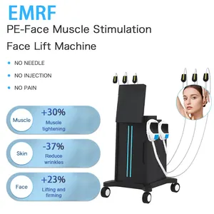 Pe Ems Rf הסרת קמטים הרמת עור מיצוק פנים מלא הגדל קו קולגן שריר פנים Ems הרזיה מכונת יופי