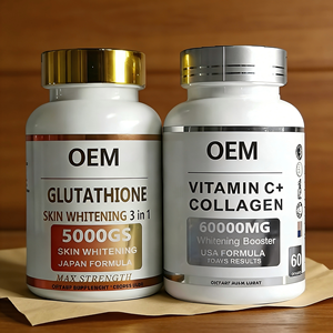 Private Label L-Glutathion Natürliches Nahrungsergänzungsmittel Hautaufhellende Kapseln für Männer Schönheit Aufhellung 60 Kapseln - Product Image 4