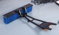 Nouveau balai de poussée ATV de 150 cm de large pour nettoyer les routes trottoirs parkings carrés salles de stockage granges enlever les débris feuilles neige