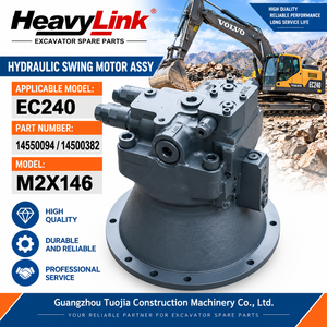 Motor Hidráulico de Giro para Excavadora, Repuesto para Volvo EC240 Modelo M2X146, Número de Pieza 14550094 14500382 - Product Image 1