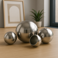 SDBALLS Sphère métallique creuse décorative la plus vendue Plusieurs tailles Stock AISI 201 304 316 Billes en acier inoxydable
