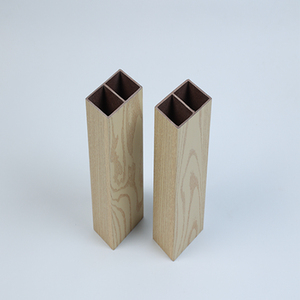 Bois écologique 100x100 colonne en bois carrée/<span class=keywords><strong>cloison</strong></span>/écran/matériau de décoration de tube carré de plafond - Product Image 3