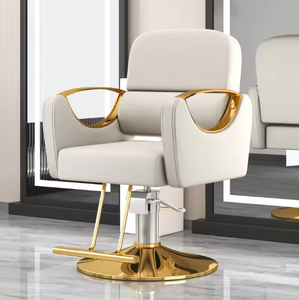 Silla de Barbero Giratoria Ajustable de Cuero Sintético, Diseño Moderno para Spa, Equipo de Belleza, Estilista, Tatuador, Barbería - Product Image 6