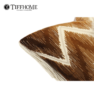 Housse de coussin décorative TiffHome Chic à motifs, avec franges, couleur marron ombré, pour canapé, chambre à coucher, salon - Product Image 3