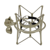 Support antichoc U47 pour boîtier de microphone de studio DIY, couleur argent chromé, avec support de micro en métal pour Neumann