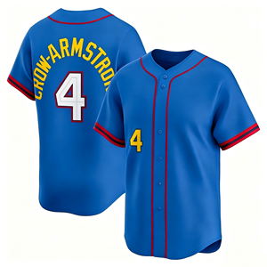 Jersey Bordir Baseball All Star Liga Nasional Amerika 2025  Nama dan Nomor Dapat Disesuaikan  Ukuran Amerika Jersey Pemain - Product Image 4