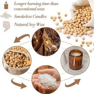 Proveedor chino de alta calidad al por mayor en escamas/cera de soja granular para la fabricación de velas materias primas para velas - Product Image 2