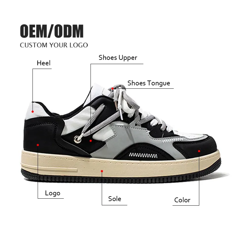 Wholesale Oem/odm Shoes Fashion Skateboard White Shoes OEM Basketball Brand Shoes