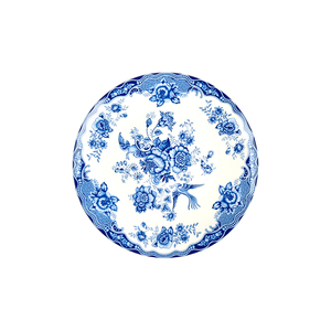 Assiettes de présentation 12 pouces en porcelaine fine, motif bleu pastoral, style vintage occidental classique, pour mariage, vente en gros - Product Image 5