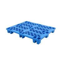 Palette économique 1200*1000mm Mesh 9 pieds Palette en plastique à face unique pour le transport logistique Parfait pour le stockage en entrepôt