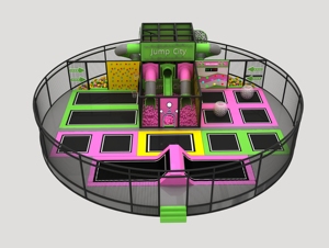 New Design Indoor Soft Playground Adventure Park Interactive Big <b>Slide</b> Ball <b>Pool</b> Plastic Trampoline Park Interactive Features - Product Image 6