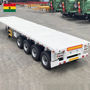 <span class=keywords><strong>Remorque</strong></span> à plateau plat de 80 tonnes à 4 essieux pour expédition en vrac vers <span class=keywords><strong>Tema</strong></span>, Ghana - Product Image 6