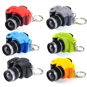 New Fashion camera LED Camera KeyChain With Flash Light Sound Effect Gift Toy Bag Accessories Children Boys Gift Key Chains