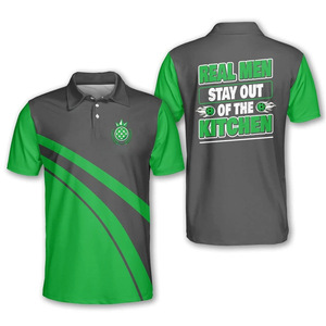Kaus Polo pria lengan pendek kualitas tinggi dengan Logo cepat kering pakaian bola Polo tenis kerah Polo - Product Image 6