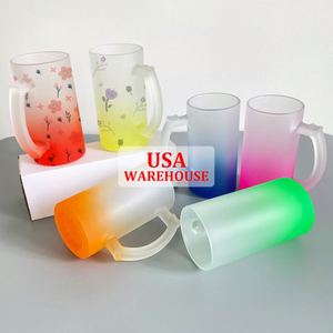 Verres à bière robustes de 16 oz, incassables, sans plomb, avec dégradé de couleurs, pour transfert par sublimation - Product Image 4