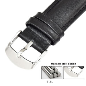 プレーンスムースレザーウォッチストラップバンドベルト16mm18mm 19mm 20mm 21mm 22mm24mmカスタム本革スマートウォッチバンド - Product Image 3