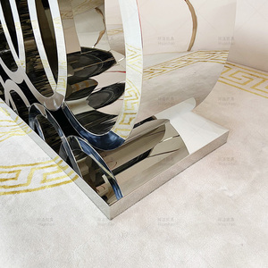 Sang Trọng Hình Chữ Nhật Bàn Ăn Đặt Với 6 Ghế Bàn Ăn Bằng Đá Cẩm Thạch Hàng Đầu Bàn Ăn Cho Nhà - Product Image 6