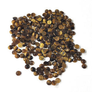 Cuentas Sueltas de Piedra Natural Ojo de Tigre de 3mm y 4mm, Planas y Lisas para la Elaboración de Joyería - Product Image 5