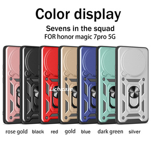 Lichicase เคสมือถือฝาปิดเลนส์แบบเลื่อนแข็งแรงทนทานมีขาตั้งเป็นโลหะสำหรับ Honor Magic 8 <span class=keywords><strong>Pro</strong></span> - Product Image 2