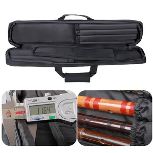 Model dasar dapat disesuaikan sederhana 7 lubang 3*4 kain tahan air portabel snooker cue bag Lembut biliar case