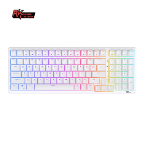 Bàn Phím Royal Kludge RK98 Teclados Computadora Mobail Loại C <span class=keywords><strong>Usb</strong></span> Chơi Game Ánh Sáng Cơ Học Bàn Phím Không Dây Màu Xanh Led - Product Image 1