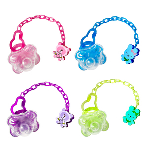 Chupete <span class=keywords><strong>de</strong></span> Silicona Redondo, Suave, Ligero, Libre <span class=keywords><strong>de</strong></span> BPA y No Tóxico, para Bebés Recién Nacidos, con Cadena Antipérdida - Product Image 5
