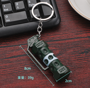 Porte-clés personnalisé populaire <span class=keywords><strong>grenade</strong></span> fragmentaire métal coquille de fumée jeu approche finale grenades paralysantes artificielles porte-clés - Product Image 4