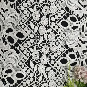 2021 Gute Qualität Maschine Braut stickerei Schnürsenkel neuesten Tüllnetz Spitze Materialien für Abend party