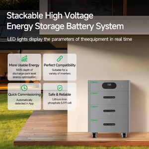 Batterie de stockage d'énergie domestique solaire LiFePO4 empilable 10KW 20KW 30KW avec communication CAN - Product Image 5
