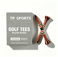 Boîte à cigarettes incassable en métal et plastique pour emballage de tees de golf personnalisés